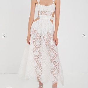 For Love & Lemons Megan Midi Dress